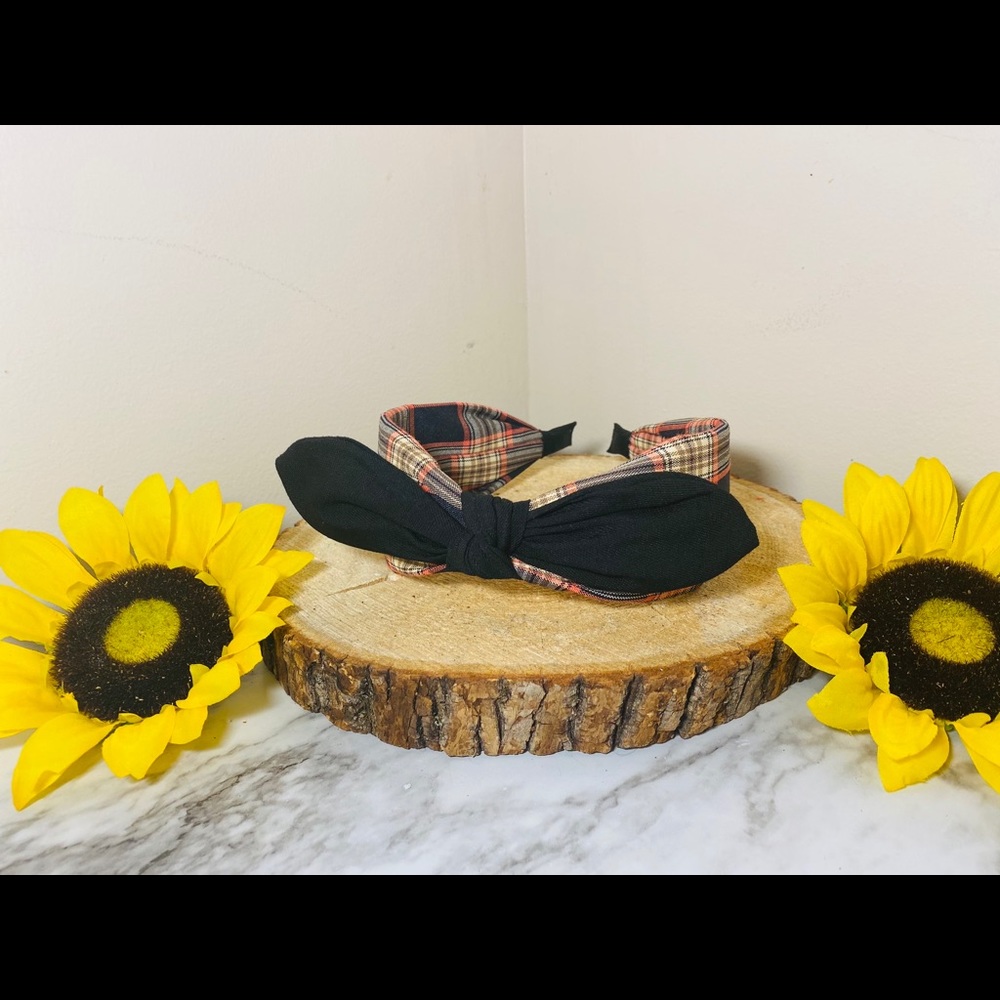 Plaid Rabbit Ears Headband - Picture 5 of 6